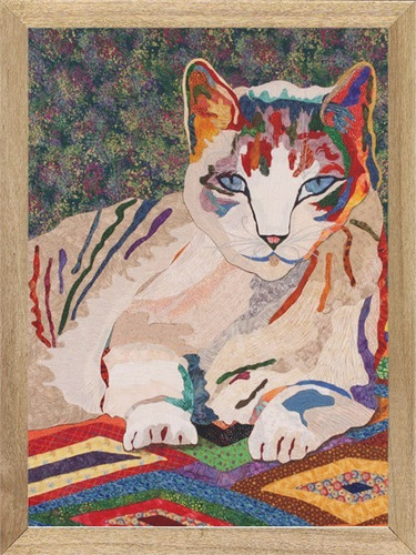 Gato Colores  , Cuadro , Pintura , Poster          P836