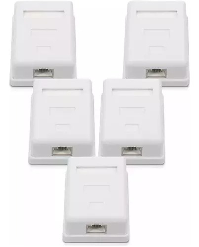 Packs 5 Rosetas Sobrepuestas Rj45 Cat6 Ulink Ul Ntw60360