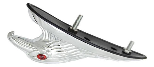 Ornamento De Cabeça De Águia De Motocicleta Cromada