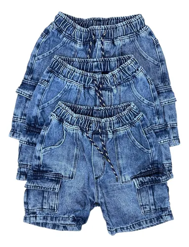 Bermuda de jean para niños sale