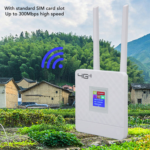 Módem Router 4g Lte Wifi 300m Cat4 32 Con Ranura Sim Estánda