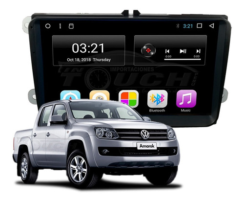 Auto Radio Android Volkswagen Amarok Passat Golf 1gb + 16