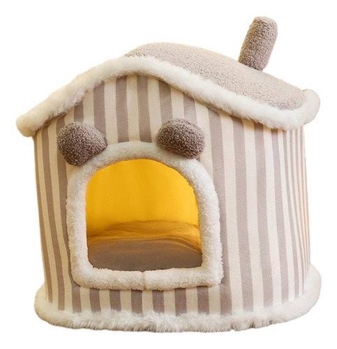 Preciosa Cama Para Gatos, Casa, Cama Para Mascotas, Gris M