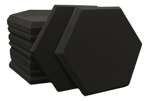 Espuma Acústica Hexagonal 30cmx2cm Kit C/60 Placas - Cores