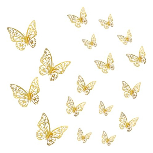 Decoración De Pared De Mariposas 3d, 72 Piezas De Pegatinas 