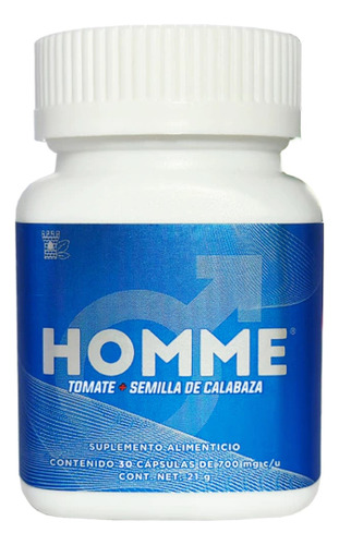 Homme Tomate Semilla De Calabaza (30 Caps) Naturacastle Sabor Sin Sabor