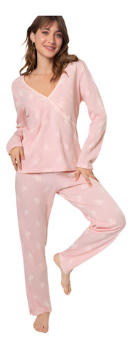 Pijama So Pink 11709 Estampado Corazones So Chill