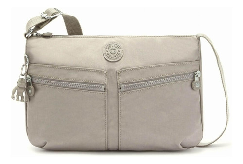 Kipling Bolso Cruzado Izellah Para Mujer, Grey Gris, 12.25 Color Grey Gris