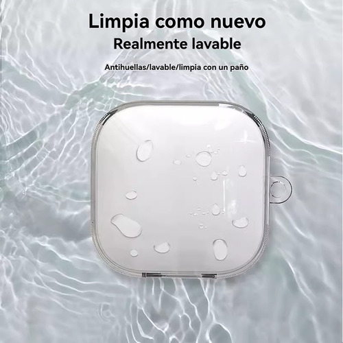 USDILU Funda Case Para Redmi Buds 6 Active Transparente Cover Uso Rudo Tpu Protector Carcasa Espesamiento