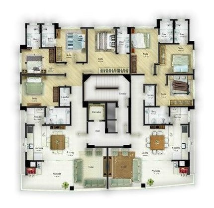 Imagem 9 de 11 de Apartamento Meia Praia Itapema - 105558