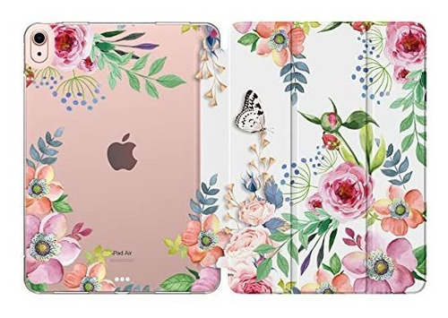 Funda Para iPad Air 4 Con Diseño De Flores Multicolor