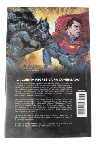 Injustice Año 5 Dc Comics Deluxe En Español Smash