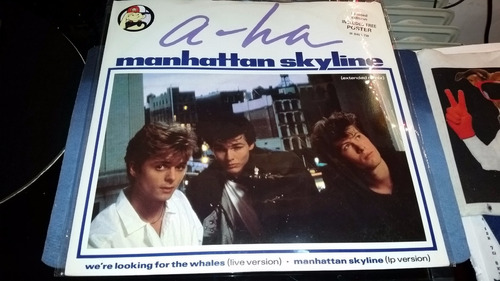 Aha Manhattan Skyline Extended Remix Vinilo Poster Uk