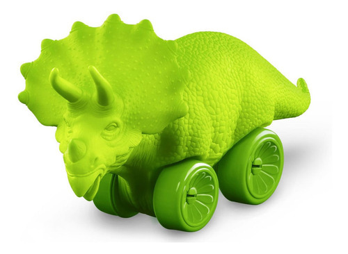 Triceratops Boneco Com Rodinha Brinquedo De Vinil Roma