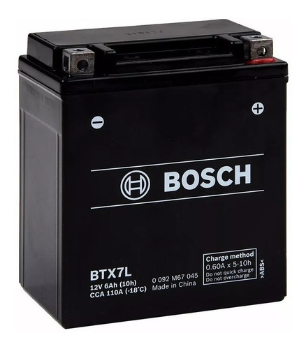 Imagen 1 de 1 de Bateria 6mg7l = Ytx7l-bs = Btx7l Bosch Gel 12v 6ah