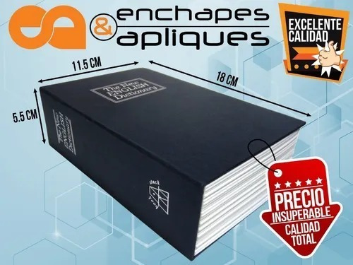 Imagen 3 de 8 de Caja Menor Libro Seguridad Dinero Con Llaves - Pequeña