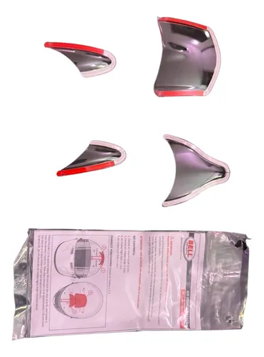 Kit Aeroventilas Casco Bell Entradas De Aire Transparente