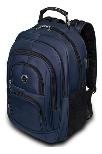 Mochila Bolsa Masculina Feminina Notebook 15.6 Impermeável Reforçada Resistente Grande Executiva Viagem Escolar Mochilândia