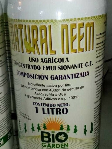 Aceite De Neem Uso Agrícola Importado, Orgánico Litro