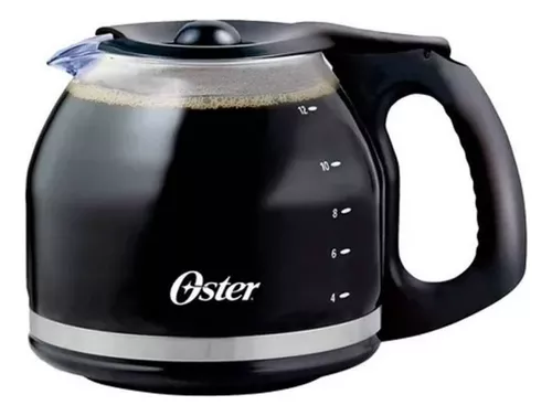 Cafetera Oster® de 12 tazas negra, jarra de vidrio y con filtro permanente  BVSTDCS12BN - Oster