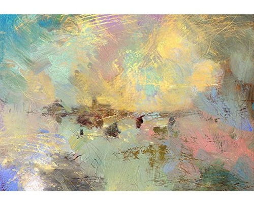Imagen 2 de 3 de Mural Diseño De Pintura Al Óleo 100''x144'' Obra De Arte 10