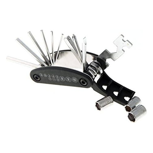 Motorcycle Bike Mechanic Repair Tool Kit With 16 In 1 M...