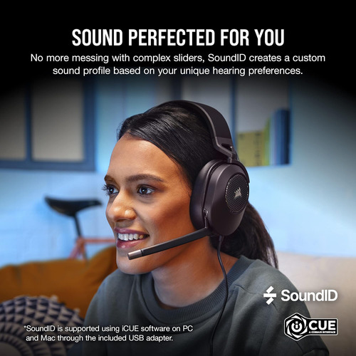 Corsair Hs65 Auriculares De Juegos Con Cable De Múltiples En