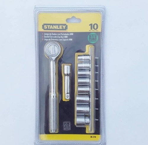 Juego De Dados Aco 3/8 Mm 10pzas Stanley