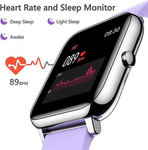 Imagen 5 de 8 de Kalinco Smart Watch Para Ios iPhone Y Android
