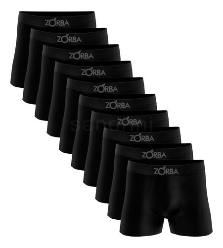 Kit 10 Cueca Boxer Algodão Sem Costura Box Atacado Zorba Box