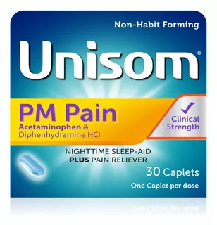 Unisom Pm Pain Nighttime Sleep Aid + Alivio Del Dolor, Aceta