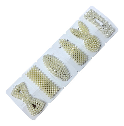 Hebillas Tictac Perlitas Pack Por 6 Unidades 3376-5