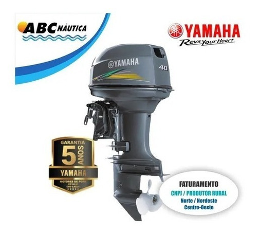 Imagem 11 de 17 de Motor Popa Yamaha 40hp Comando Leia Anúncio - Pronta Entrega