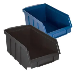 Comprar Caixa Bin Organizadora Plástica Nº4 Preta 12 Peças no Mercado Livre