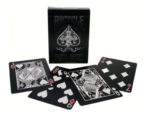 Imagen 1 de 6 de ¡ Cartas Bicycle Black Ghost Playing Card Baraja De Poker !!
