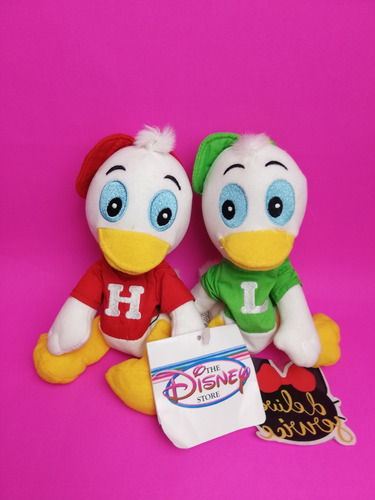 Disney Pato Donald Peluche Bean Bag Pato Hugo Y Luis 17cm 