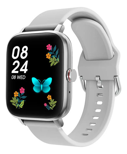 Smartwatch Colmi P8 Max 1.69" caja p8 max silver, malla p8 max silver y bisel p8 max silver