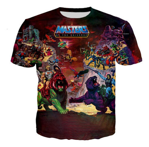 He-man Y Los Maestros Del Universo Camisetas Impresas En 3d