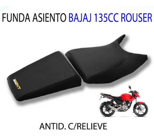 Funda De Asiento Bajaj Rouser 135 Antideslizante Con Relieve