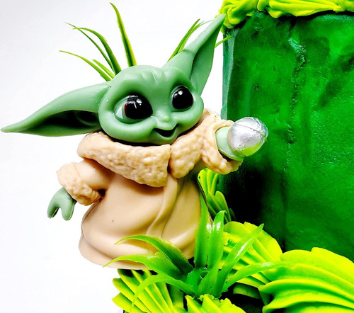 The Mandalorian Child Grogu Baby Yoda - Decoración Para Tart