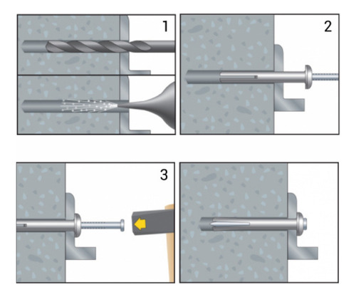 Taquete De Clavo Hammer Drive 1/4 X 3/4 - (100pzs)