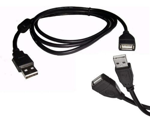 Cable Extension Usb 1.5mts Macho A Hembra Con Filtro 