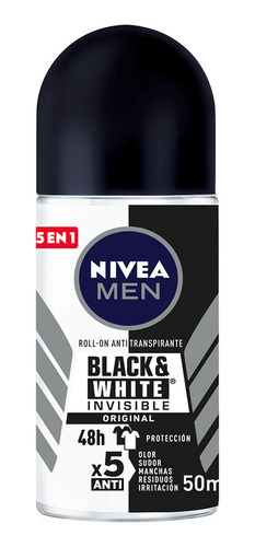 Nivea Men Invisible B&w Power Roll-on 50 Ml