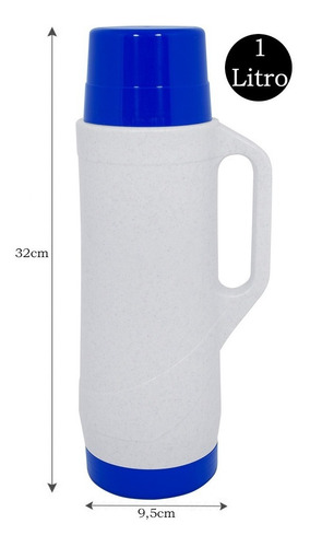 Imagen 2 de 5 de Termo Lumilagro Amigo 1 Litro Cafetero Tapon Cebad D+m Bazar