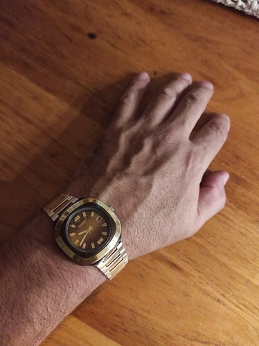 Reloj Citizen Blackie - Blg 6000 (1974s) Japan Coleccion Dorado Dorado Marrón Tornasolado (Usado)