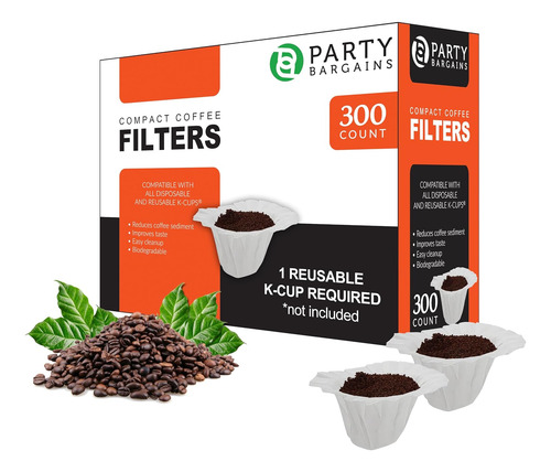 Party Bargains 300 Filtros De Café De Papel Desechables - Di