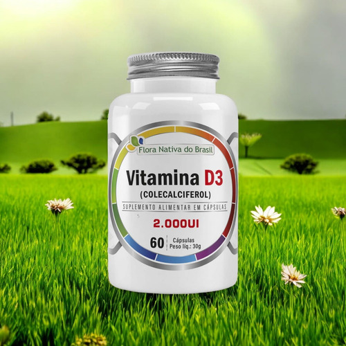 Vitamina D3 2000ui Flora Nativa 4 X 60 Cápsulas
