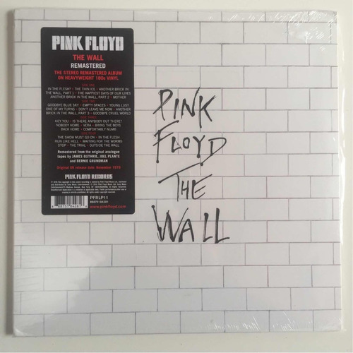 Pink Floyd - The Wall - Doble Lp, Vinilo 180grs  Remaster