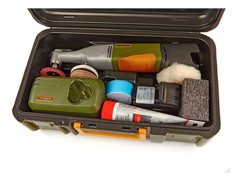 Amoladora angular de 10,8 V con funda y accesorios 29820 Proxxon, color verde oscuro