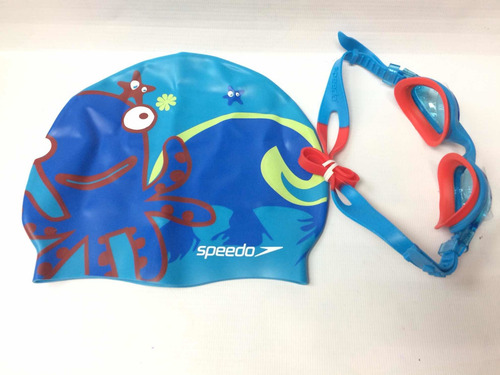 Imagen 4 de 4 de Lente De Natacion Con Gorro Speedo Niño 2-6 Años